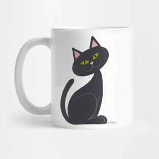 Dark Grey Kitty Mug